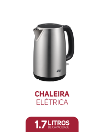 Com a Chaleira Elétrica WAP você tem água fervida em minutos, para preparar chá ou café quentinho em questão de minutos, é a companheira perfeita para otimizar sua rotina diária. Wap Chaleira Elétrica 1,7 litros.