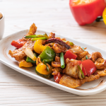 Frango com legumes na Air Fryer