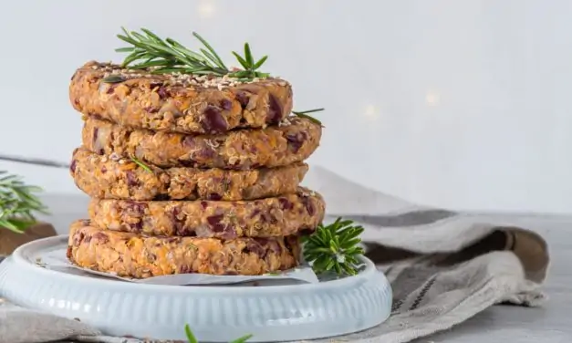 Hambúrguer Vegetariano na Air Fryer