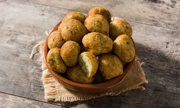 Bolinho de bacalhau na air fryer