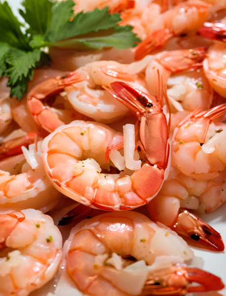 Camarão, ingredientes para risoto.