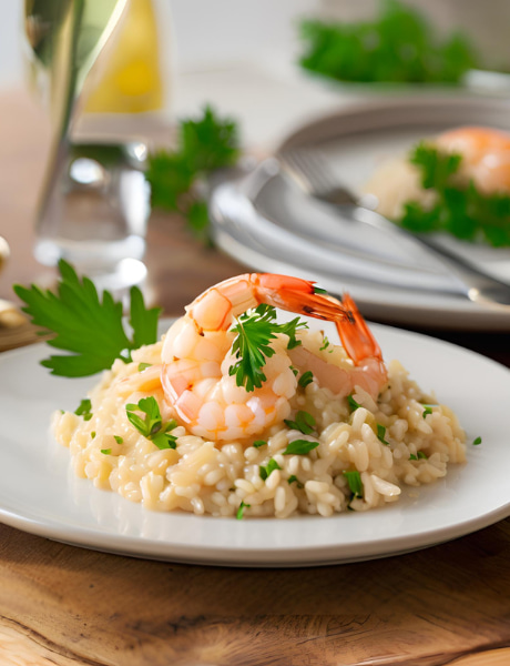 Risoto de camarão receita.