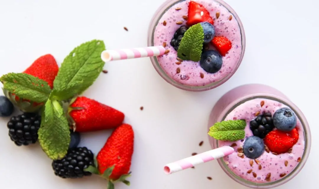 Smoothie de Frutas Vermelhas no Liquidificador