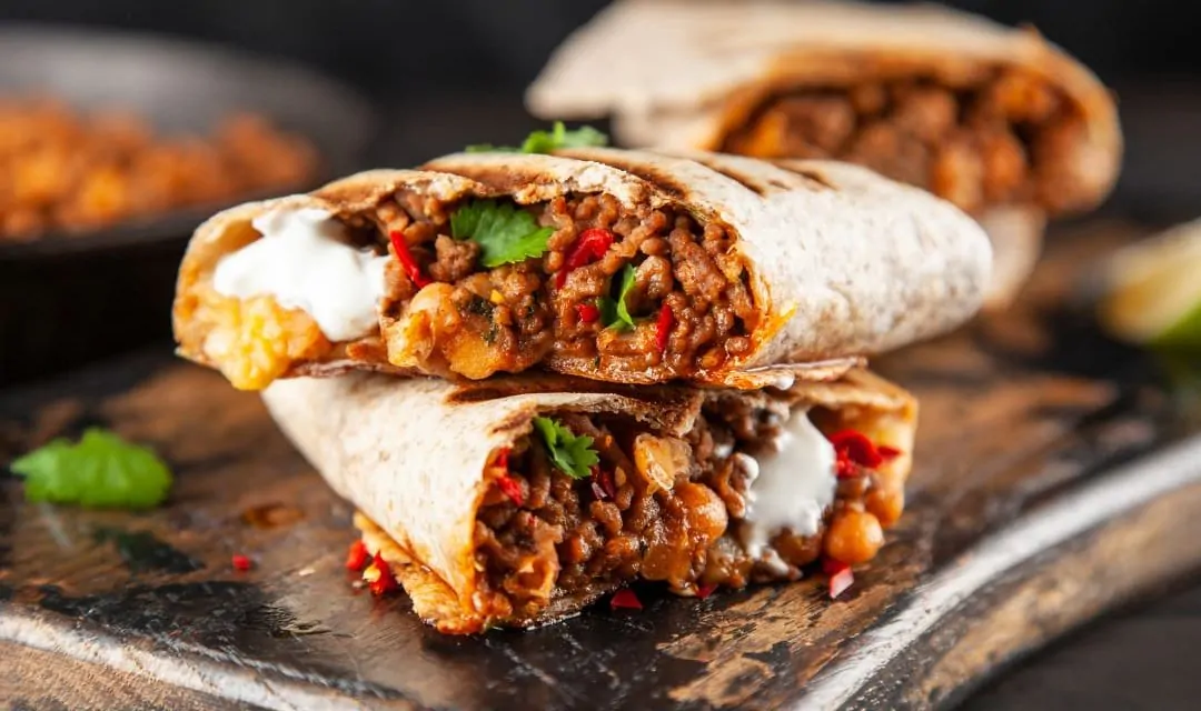 Receita de burrito na Air Fryer