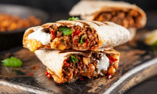 Receita de burrito na Air Fryer