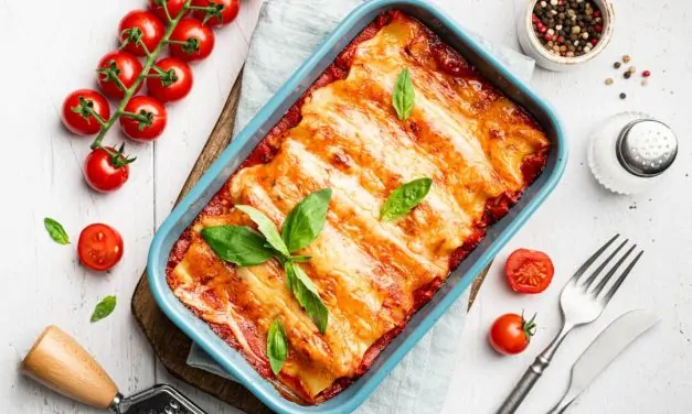 Canelone de presunto e queijo na Air Fryer