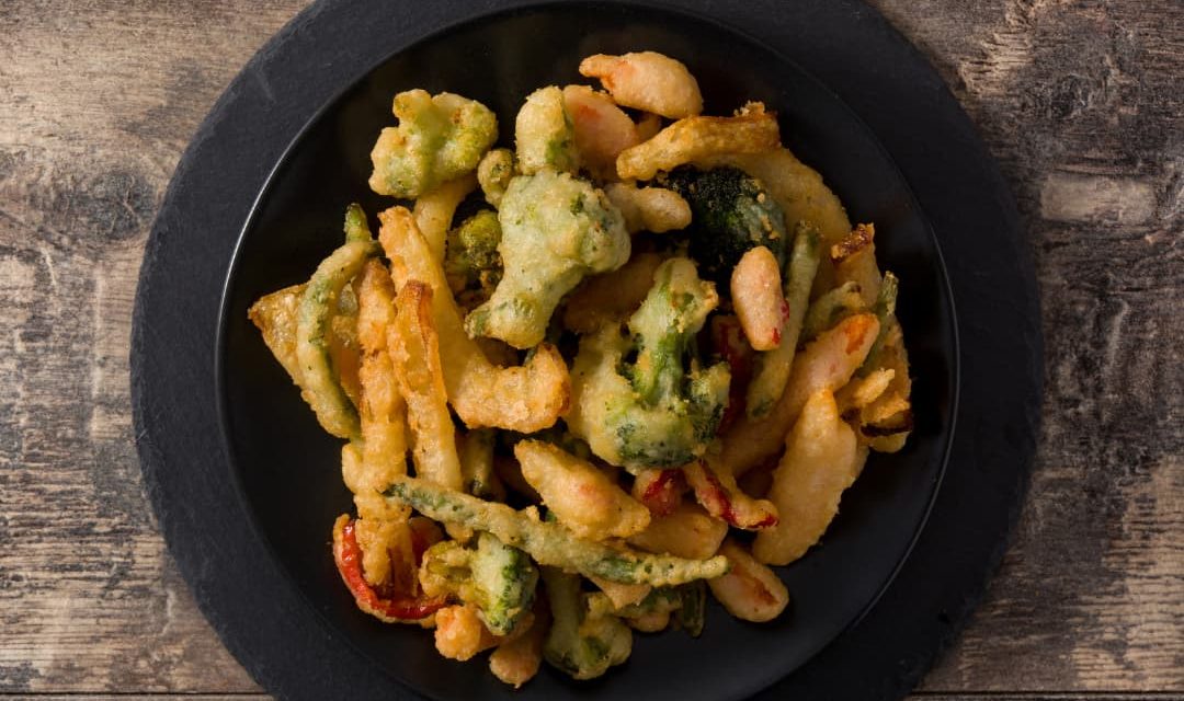 Tempurá de legumes na Air Fryer