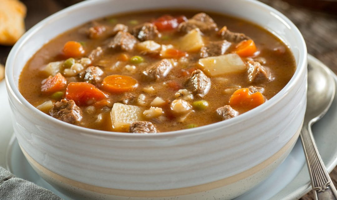 Sopa de carne na Panela Elétrica