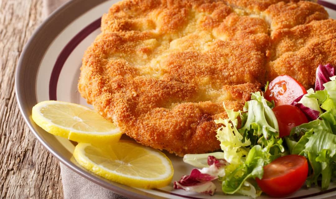 Bife à milanesa na air fryer