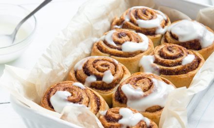 Receita cinnamon roll na air fryer
