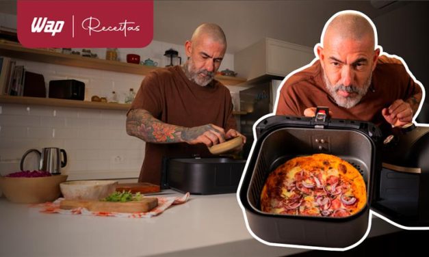 Pizza de calabresa na Air Fryer