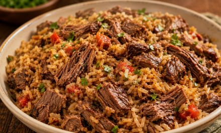 Arroz com fraldinha na panela de pressão: sabor intenso e uma panela só